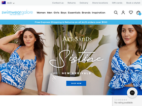 'swimweargalore.com.au' screenshot