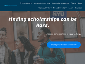 'accessscholarships.com' screenshot