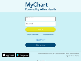 'mychartweb.com' screenshot