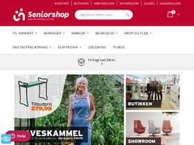 'seniorshop.dk' screenshot