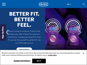 'durexcanada.com' screenshot