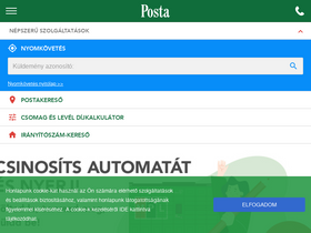'posta.hu' screenshot