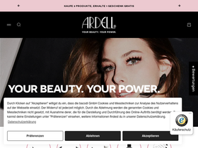 ardellbeauty.de homepage screenshot