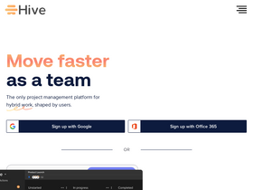 'hive.com' screenshot