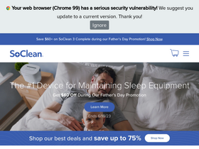 'soclean.com' screenshot
