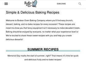 'brokenovenbaking.com' screenshot