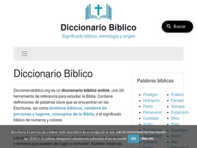 'diccionariobiblico.org' screenshot