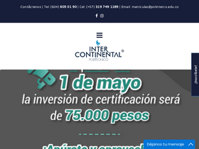 'politecnicointercontinental.com' screenshot