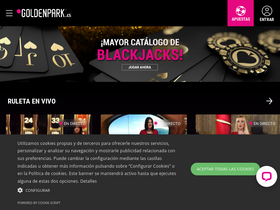 'goldenpark.es' screenshot