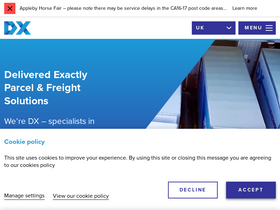 'dxdelivery.com' screenshot