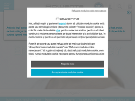 'rowenta.ro' screenshot