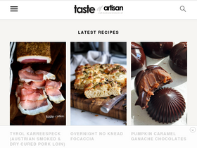 'tasteofartisan.com' screenshot