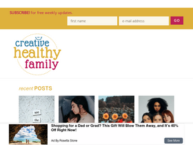 'creativehealthyfamily.com' screenshot