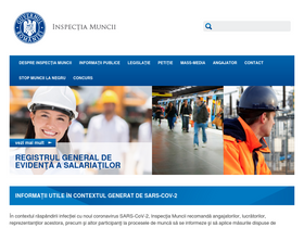 'inspectiamuncii.ro' screenshot