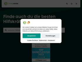 'studiwork.com' screenshot