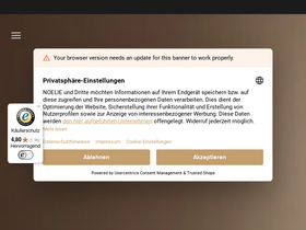 Noelie Organic Beauty Revolution homepage screenshot
