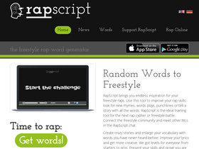 'rapscript.net' screenshot