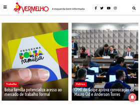 'vermelho.org.br' screenshot