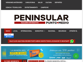 'puntomedio.mx' screenshot
