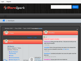 'sharespark.me' screenshot