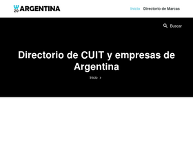 'w20argentina.com' screenshot