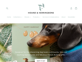 houndandherringbone.com homepage screenshot