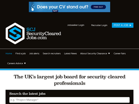 'securityclearedjobs.com' screenshot