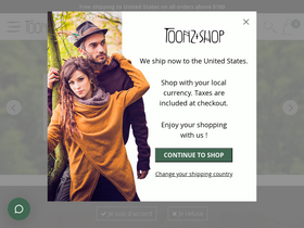 'toonzshop.com' screenshot