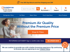 'filtersfast.com' screenshot