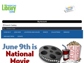 'cumberlandcountylibraries.org' screenshot