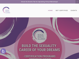 'sexualhealthalliance.com' screenshot
