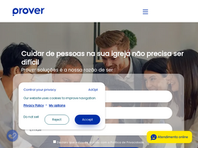 'sistemaprover.com.br' screenshot