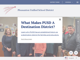 'pleasantonusd.net' screenshot