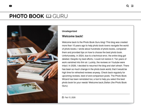 'thephotobookguru.com' screenshot