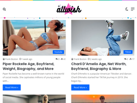 'allwish.me' screenshot