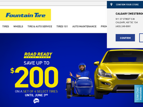 'fountaintire.com' screenshot