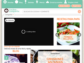 'cocinaycomparte.com' screenshot