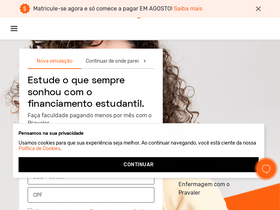'pravaler.com.br' screenshot