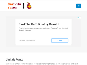 'sinhala-fonts.org' screenshot