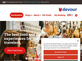 'devourtours.com' screenshot