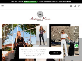 'madameninna.com.br' screenshot
