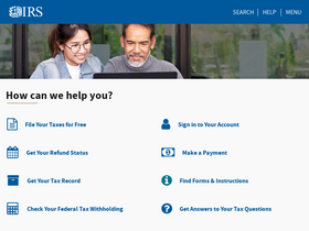 'irs.gov' screenshot