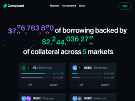 'compound.finance' screenshot