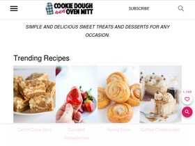 'cookiedoughandovenmitt.com' screenshot
