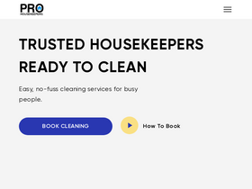 'prohousekeepers.com' screenshot