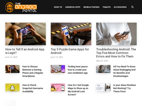 'theandroidportal.com' screenshot