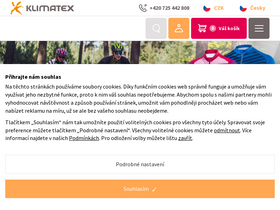 'klimatex.eu' screenshot