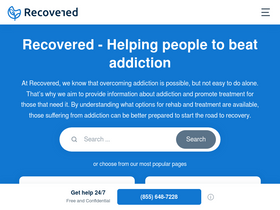 'recovered.org' screenshot