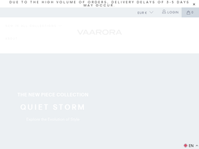vaarora.com homepage screenshot