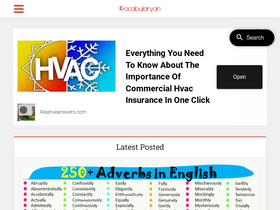 'vocabularyan.com' screenshot